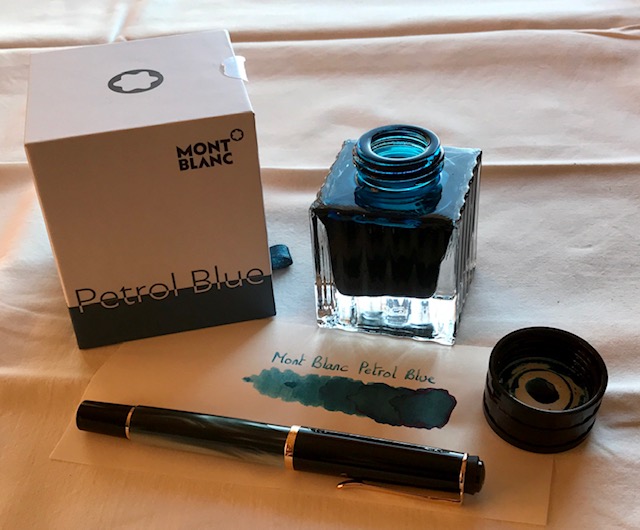 ink review : Mont Blanc Petrol Blue (Colour of the Year 2019