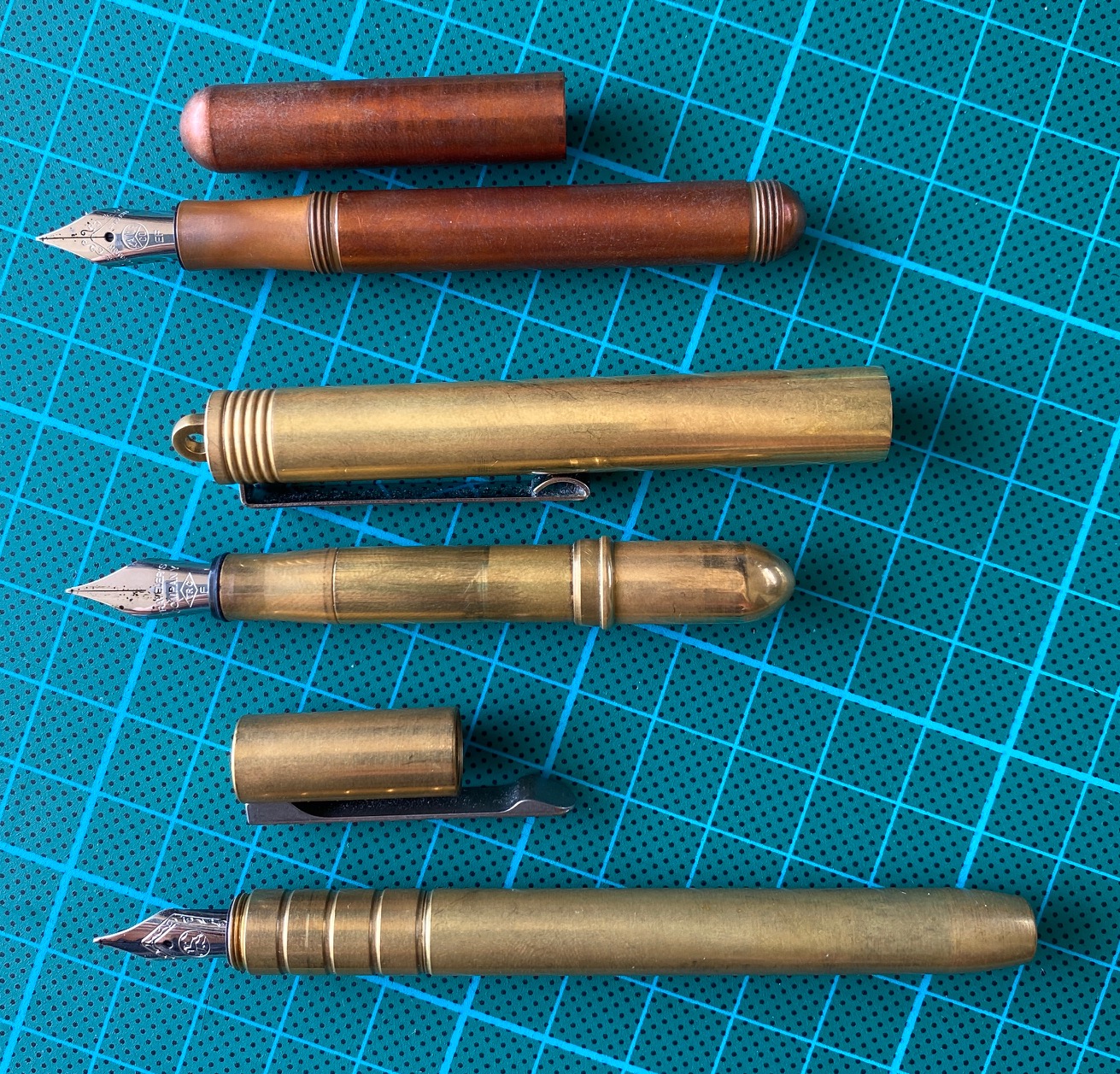 Brass EDC pen with or without patina – Kruger EDC